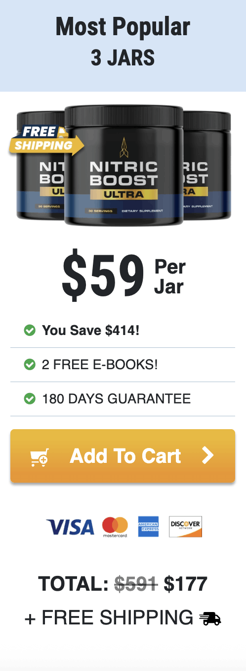 Nitric Boost 3 jars